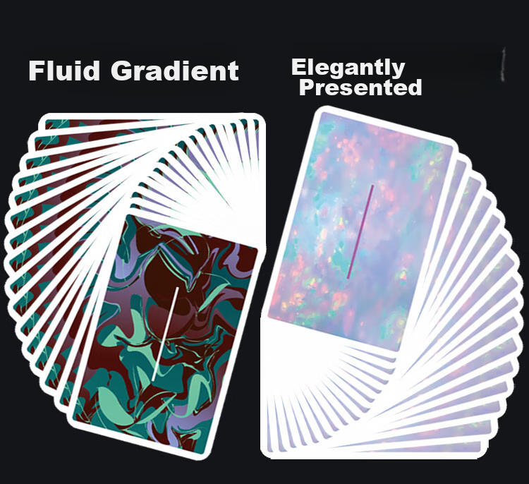 Zihu Playing Cards, Poker Cards for Practice without Shuffling, Texas Hold'em Cards, Guandan Thickened Creative Doudizhu Cards, Four Decks Set 6