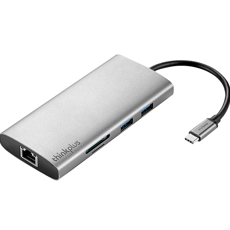 ThinkPad Lenovo Type-C Expansion Dock, USB Hub, RJ45 Gigabit Ethernet Adapter, HDMI Converter, PD Fast Charging, Laptop Expansion Dock, Metal LC07-R