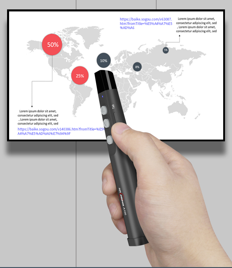 ASiNG T11S Wireless Presenter with Laser Pointer, PPT Remote Control, Wireless Microphone, Amplifier, 3-in-1 Multifunctional Presentation Pen for Teachers and Training 10