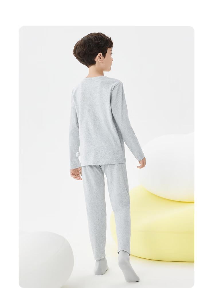 Balabala Kids Children's Underwear Set 2026 Spring Autumn New Boys' Long Johns Cotton Soft Baby Pajamas 24