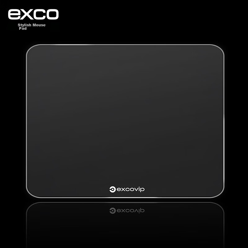 EXCO Medium-Sized Photovoltaic Glass Mouse Pad, Gaming And Office Supplies, Portable Computer Accessory, Self-Standing Notebook, FPS Smooth Hard Durable Transparent 0124 15