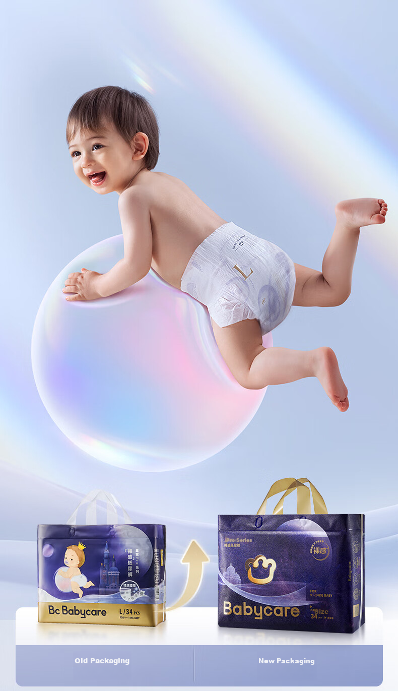 Babycare Royal Pro Ultra-Thin Diapers Mini Pack S25 (4-8kg) Newborn Baby Diapers, Breathable And Absorbent 2