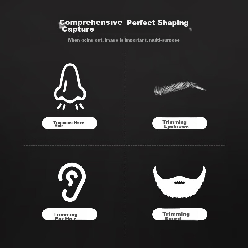 Panasonic Electric Nose Hair Trimmer for Men, Nose Hair Shaver, Compact And Portable Nose Hair Cutting Tool, Birthday And Holiday Gift for Men, GN20 Black