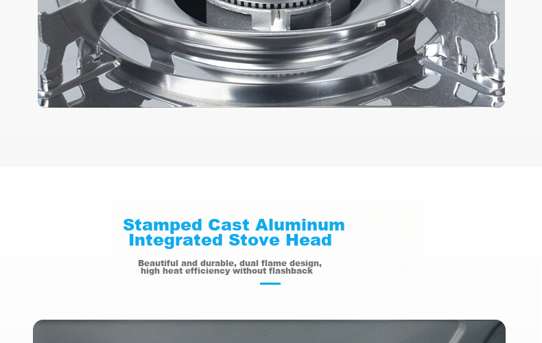 Jauto MAXSUN Portable Cassette Stove MS-3800DFS Outdoor Barbecue Butane Gas Stove, Silver Gray 18