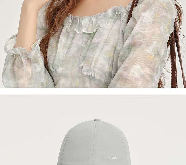 CACUSS Women's New Summer Sun Hat with Mask Strap, Ice Silk Visor Cap, UV Protection Cycling Baseball Cap 19