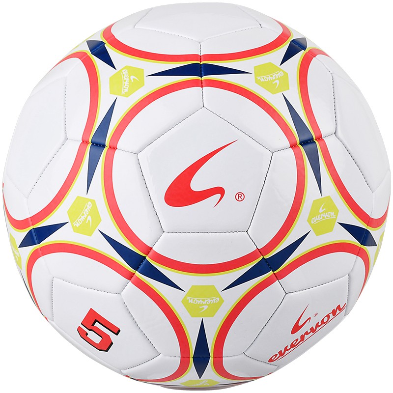 EVERVON Soccer Ball for Children And Adults, Training Standard, Durable Machine-Stitched Football, Size 5 PVC Football, EFP5-883