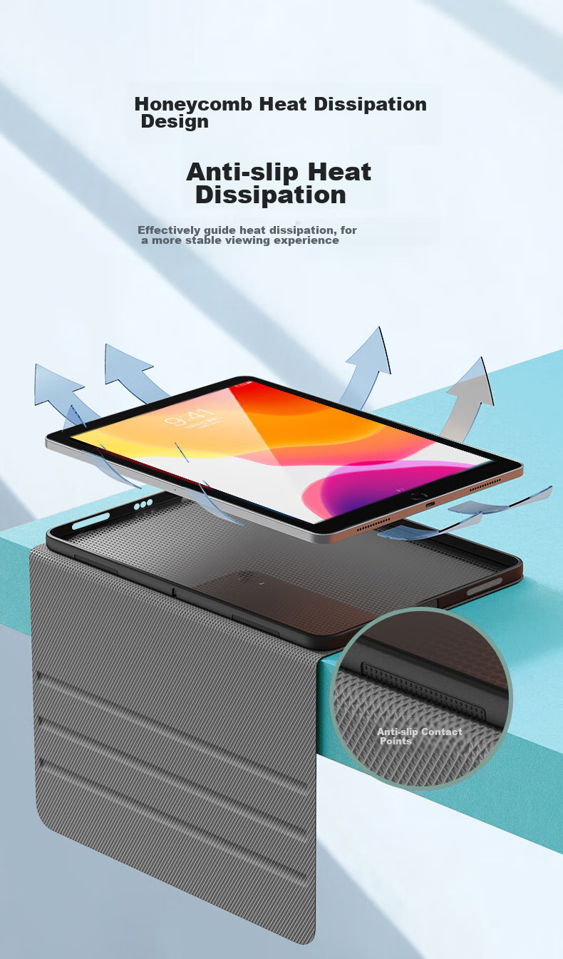 Qiaojiejie Apple 2018/17 IPad/Air2/1 Tablet Protective Case, 9.7-Inch Shockproof Full Coverage Cartoon Cute Student Online Class Stand, Smart Sleep/Wake Anti-Drop 6