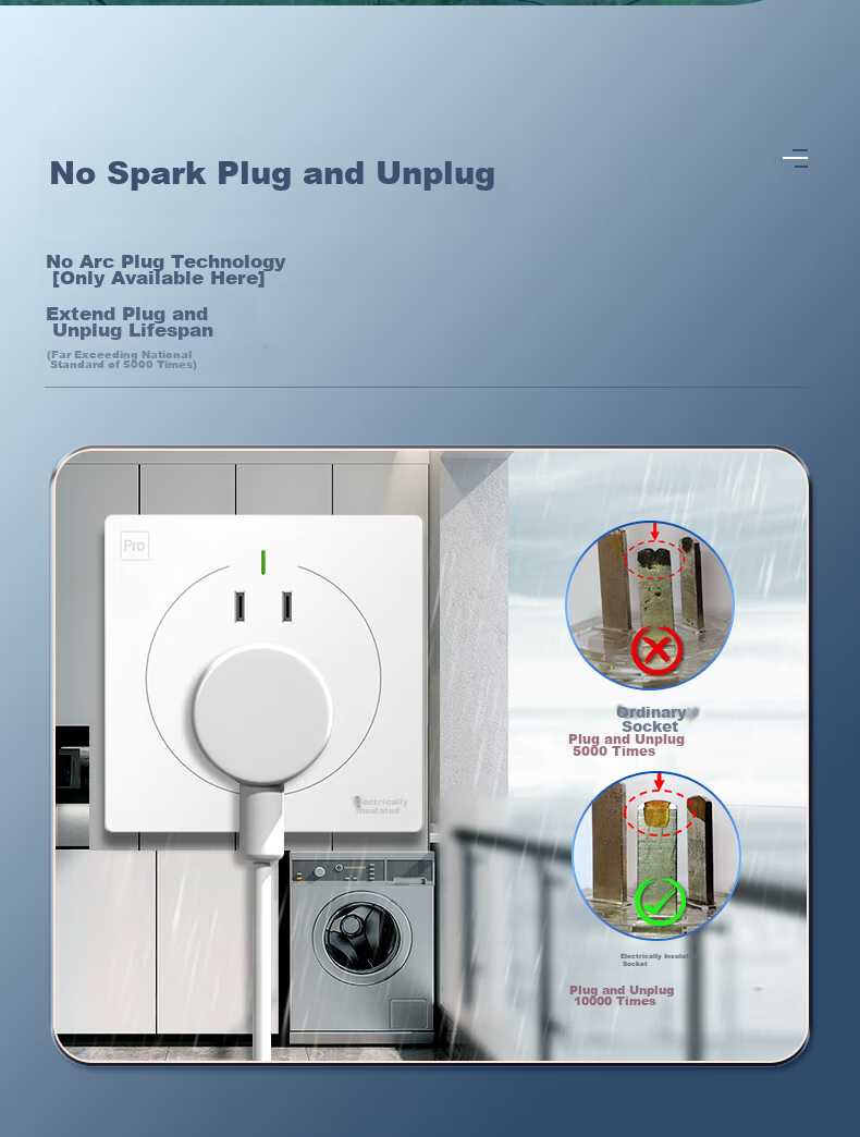 Juedian Waterproof Switch Socket, New National Standard 86-Type Panel, Surface Or Concealed Mounting 10A Five-Hole Wall Plug, Outdoor Rainproof, International IP68 Waterproof Certification, Matte Panda White 9