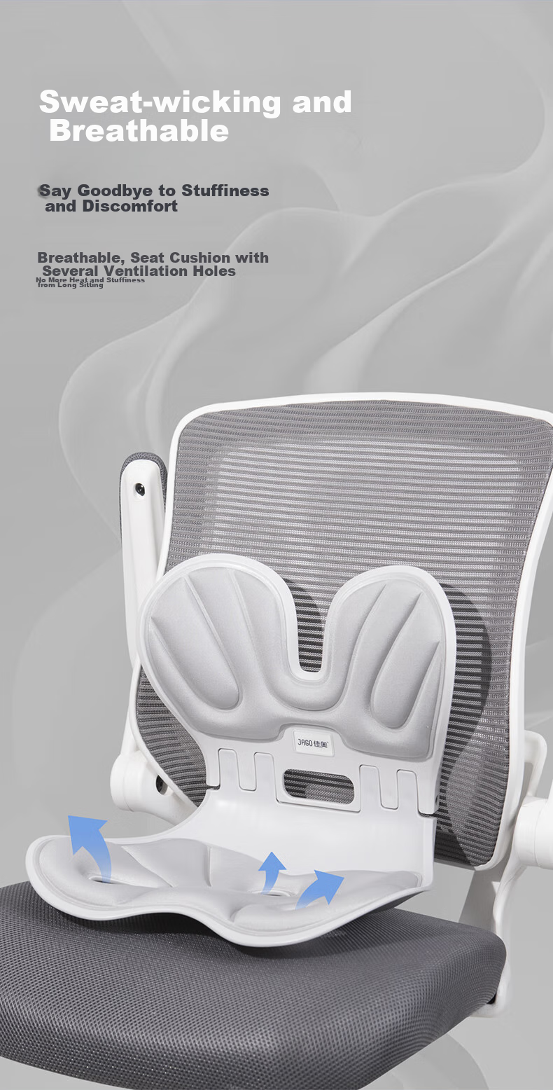 JAGO Lumbar Support Cushion for Long Sitting, Office Chair Backrest Pad, Waist Support Cushion with Petal Design for Beautiful Buttocks 6