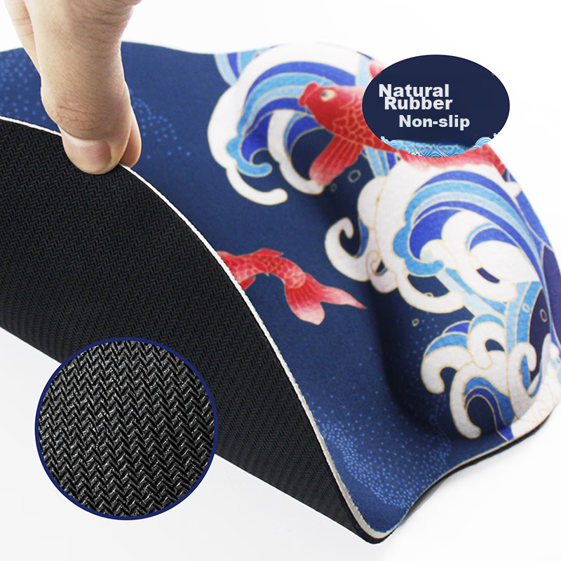 EXCO National Trend Business Mouse Pad Wrist Rest, Silicone Wrist Pad Mouse Pillow Extra Large Thick Size Computer Office Mouse Pad for Men And Women Dongying Gaming Wrist Support 6365 10