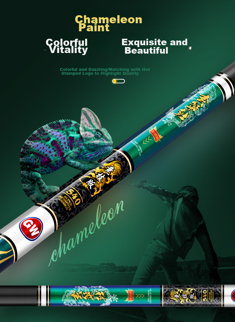 GW Fishing Rod Xuance Jijie Version 7.2, Ultra-Light And Hard, 28 Sections, High Carbon Fiber, Carp Fishing Rod, Black Pit Rod 5