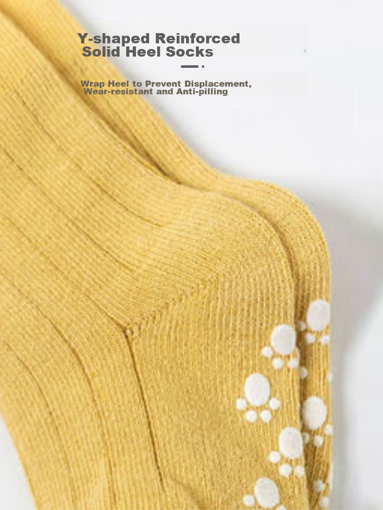 9I9 Baby Socks, Spring Autumn Winter Mid-Calf Socks, Non-Slip Newborn Children's Floor Socks, Loose Top, 3 Pairs, 0-1 Year Old, A371 10