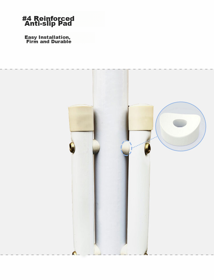 Anerya Iron Coat Rack, Floor-Standing Bedroom Clothes Hanger, Indoor Multi-Hook Garment Stand, Simple White Desig 11