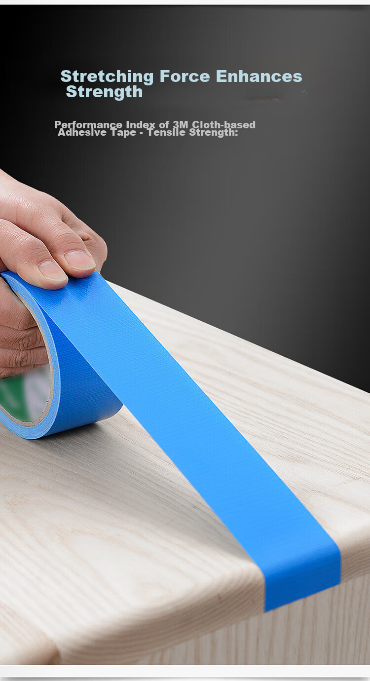 3M Cloth-Based Tape, Strong Wind-Proof, Door And Window Sealing, Pipe Repair Tape 3903, Black, Width 20mm * Length 45m 9