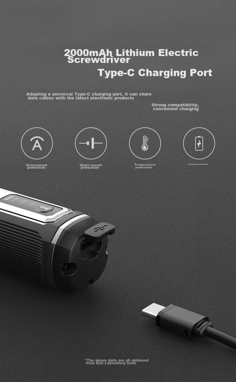 Deli Electric Screwdriver, Compact Household Screwdriver, Rechargeable Repair Tool Set, Screwdriver Machine 13