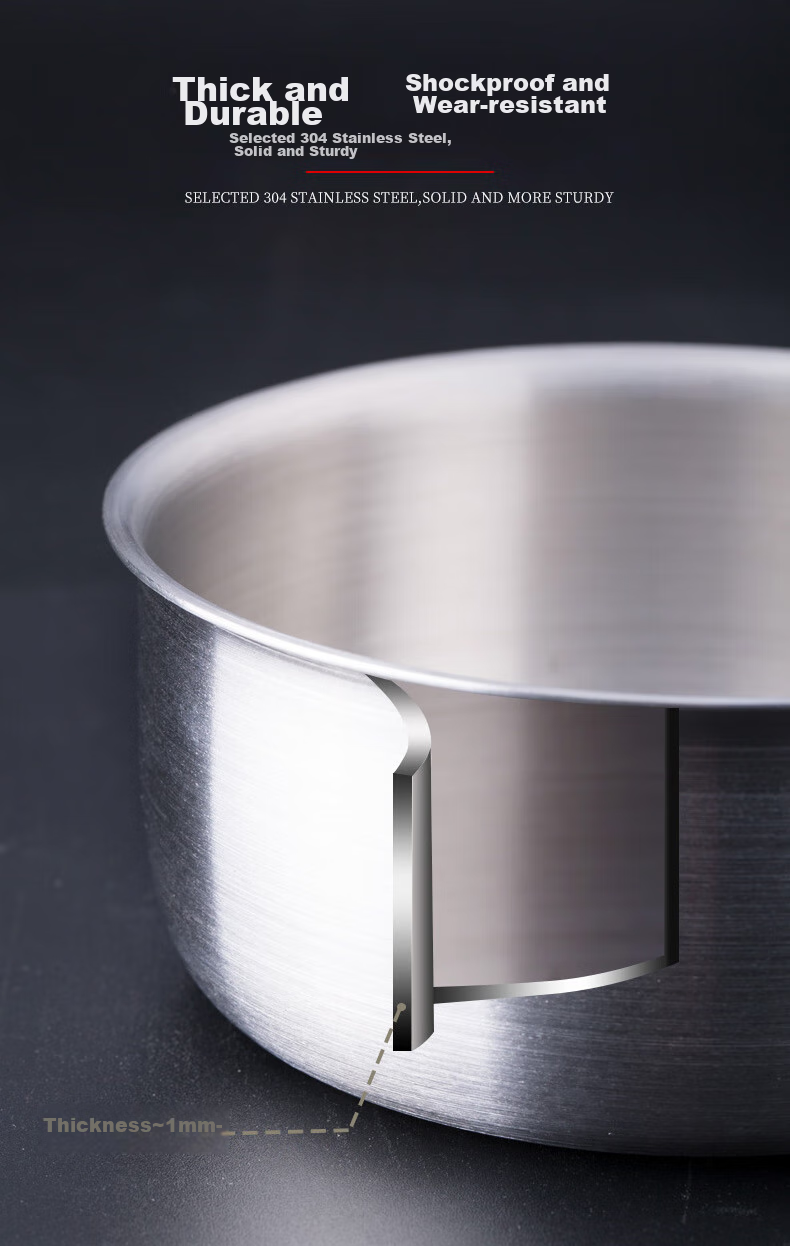 Newair Steamed Egg Bowl, 304 Stainless Steel Water Steaming Bowl for Egg Custard, with Lid, for Home Use, Baby Food Steamer, Baby Cooking Utensil 8