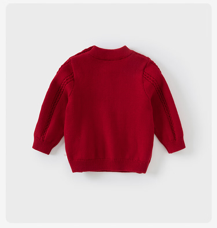 DAVE & BELLA Kids Half Turtleneck Pullover Sweater Autumn Boys Girls Red Top 6