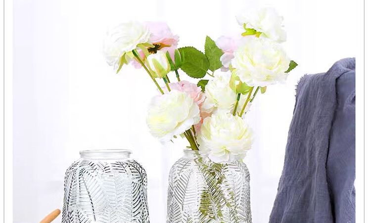 Jidukongjian Glass Vase, Flower Arrangement Vase, Hydroponic Plant Ecological Bottle, Transparent Desktop Vase for Living Room And Office Desk, Home Decor Ornament 9