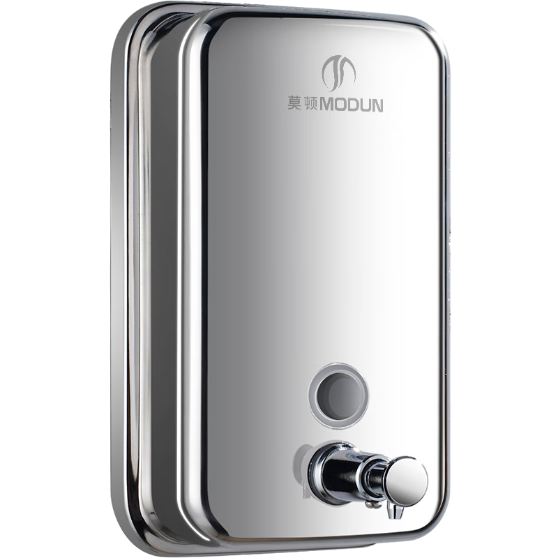 MODUN MD-1618 Manual Stainless Steel Soap Dispenser, Hotel Wall-Mounted Soap Bottle Hand Soap Dispenser