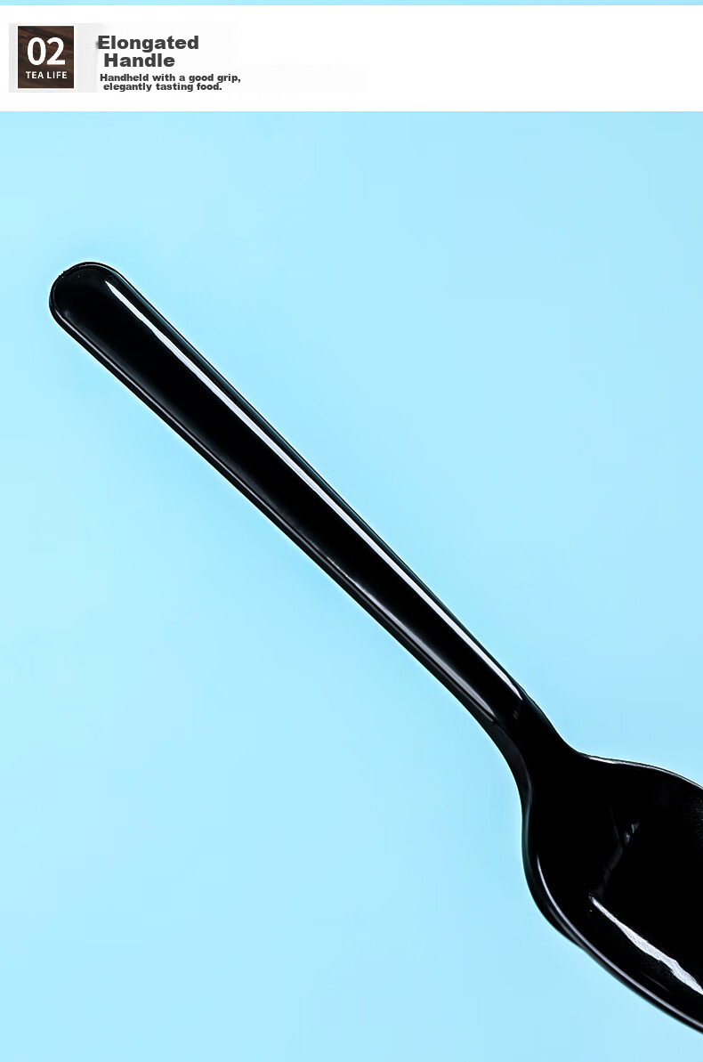 Fangcaodi Disposable Spoons, Biodegradable Long-Handled Soup Spoons, Rice Spoons, Dessert And Ice Cream Spoons, Individually Wrapped, 50 Pieces 16