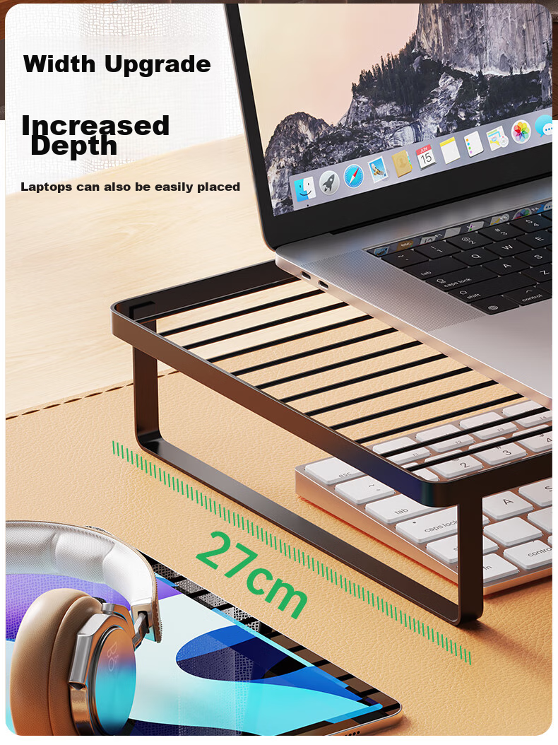 BIAZE Barbecue Stand Laptop White Cooling Stand Suspended Heightening Base Desktop Monitor Riser for 18-Inch Gaming Laptops Tianxuan 4 E-Sports Office Metal Stand 6