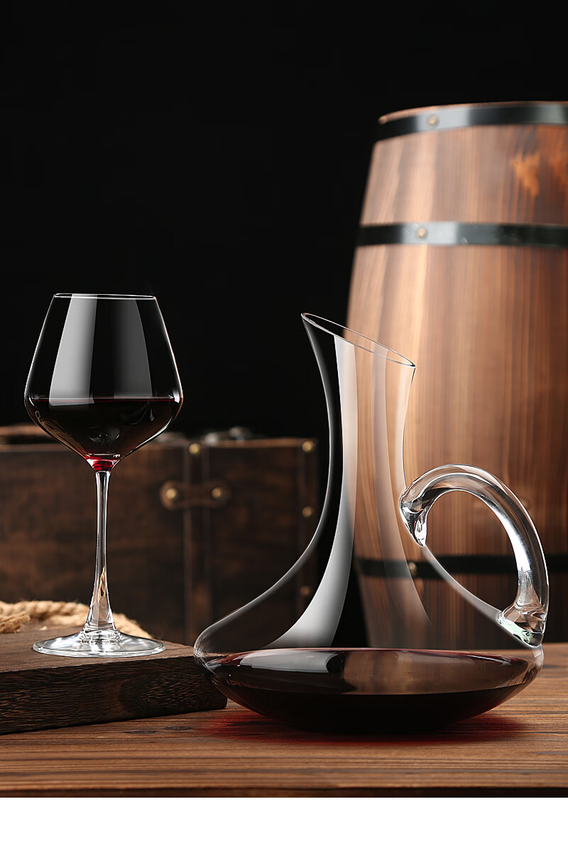Myhobby Luxury High-End Home Crystal Wine Glass Set with Decanter for Hotel and Restaurant Use 15