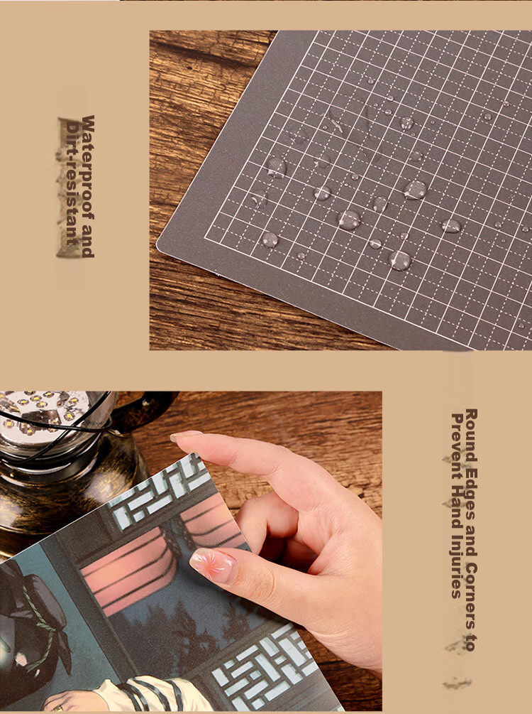 Kinbor Gold-Seeking Haolong A4 Bookmark Pad, Grave Robbers' Chronicles Co-Branded Writing Pad, Journal Art Pad, Collage Drawing Student Writing Pad DT57527 Gift 10