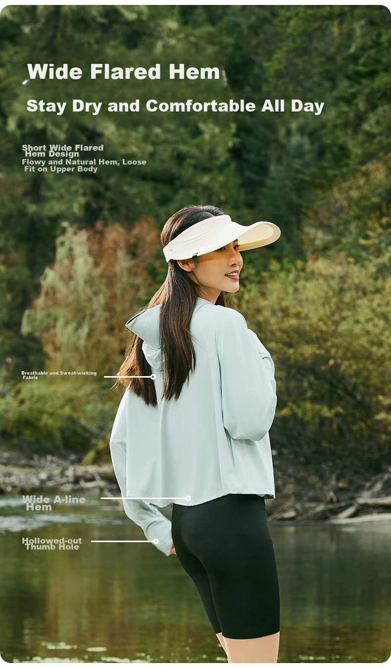 TECTOP Women's Sun Protection Jacket, UV-Resistant, Breathable Summer Travel Windbreaker Coat 2422104FS, Women's Medium Gray, Size S 8