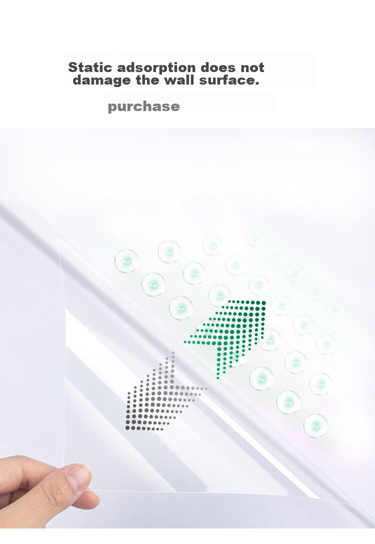 FOOJO Wall Protection Film, Static Cling Sticker, Latex Paint Wall Sticker, Anti-Stain And Anti-Kick, Matte Wall Protection Sticker, 1.2*3 Meters 2