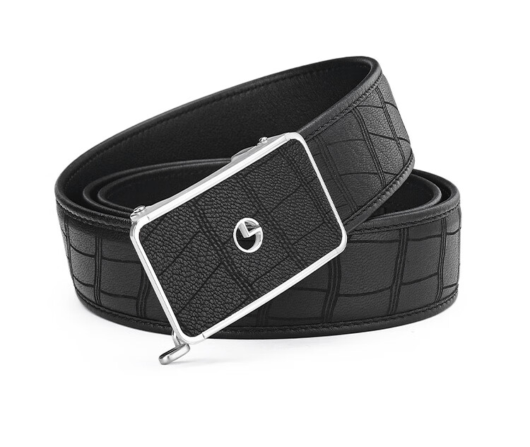 Goldlion Leather Belt with Automatic Buckle, High-Quality Wooden Gift Box, Birthday Present 13