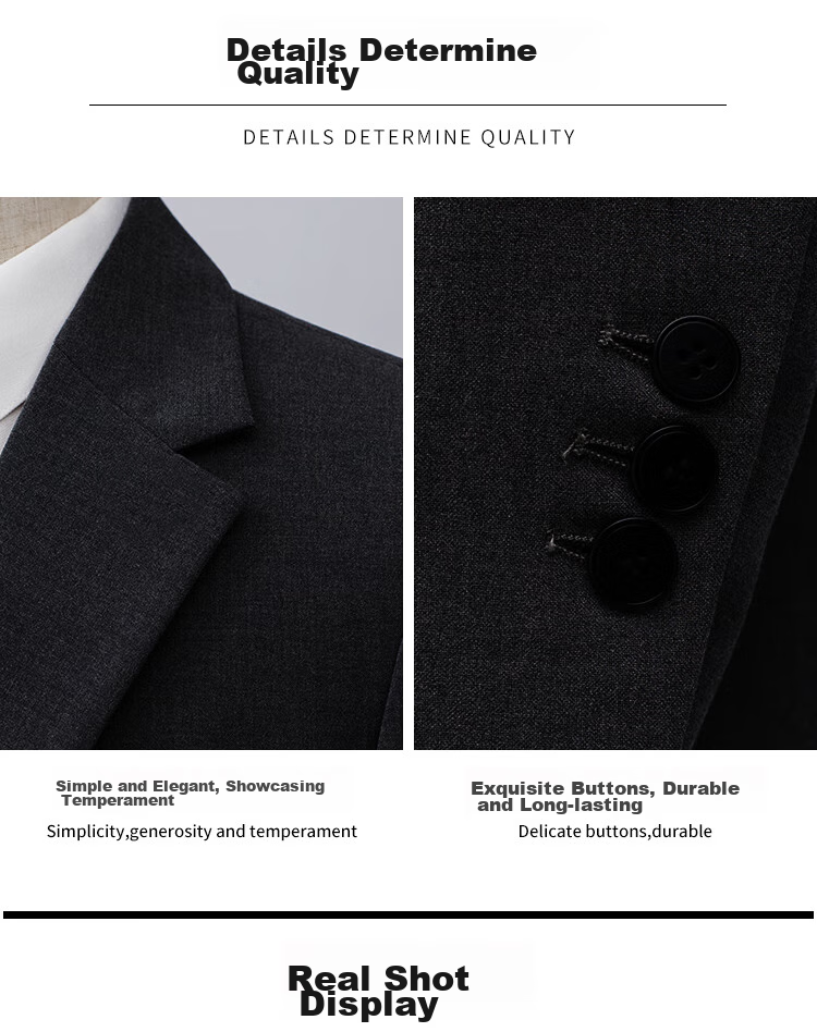 Patuowa Men's Suit, Business Professional Formal Wear, Single Suit for Weddings And Banquets, Slim Fit Dress Suit Jacket, Black, Size S 8