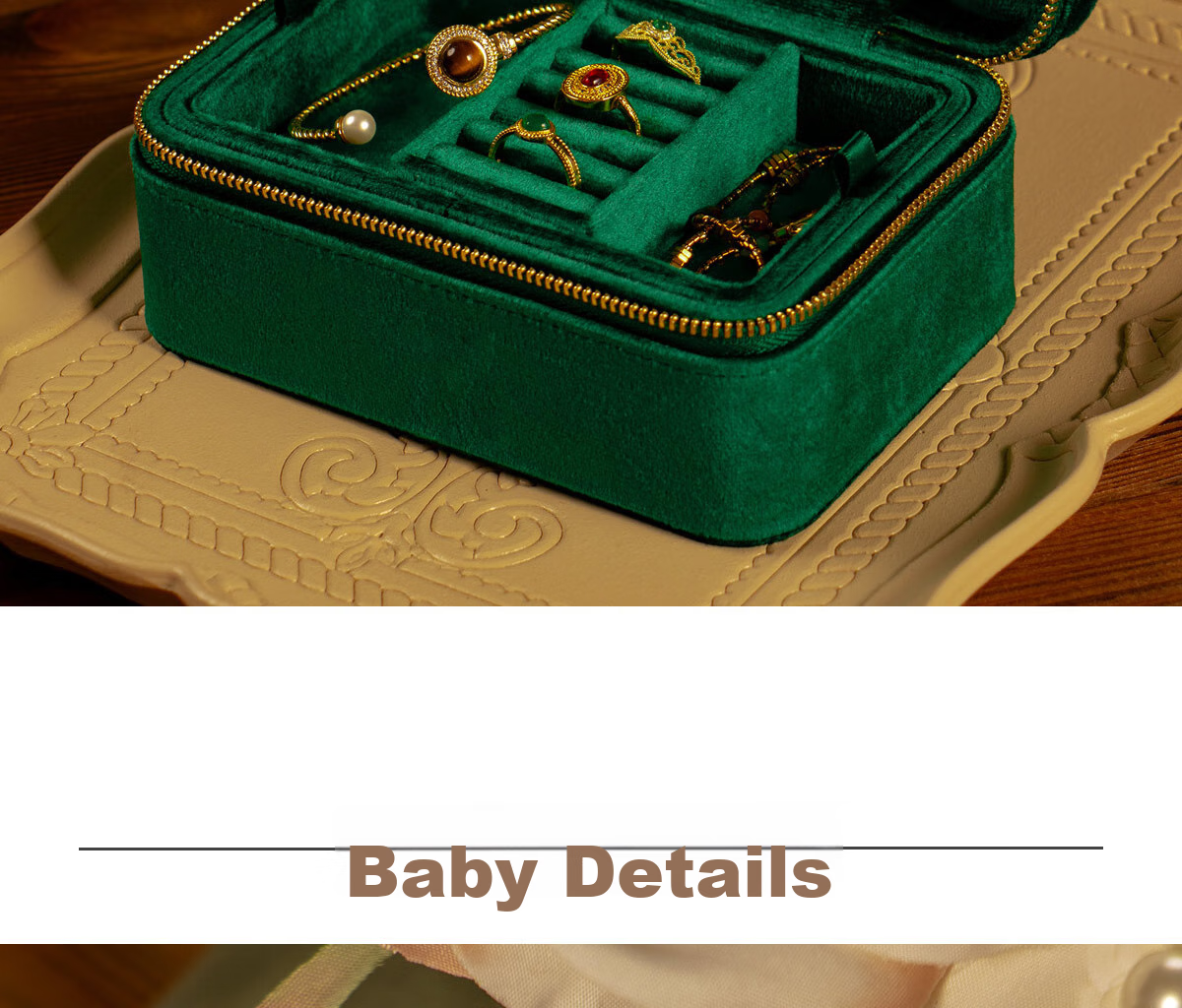 Fanyejia Jewelry Storage Box for Rings, Earrings, Necklaces, High-End Jewelry, Anti-Oxidation, Dustproof, Portable Accessory Box 6
