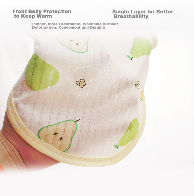 9I9 Baby Belly Cover, Summer Pure Cotton, Stomach Protection, Cold Prevention Sleeping Bag, Baby Vest, Four Seasons Half-Back Shirt, Newborn Belly Wrap, Lemo 5