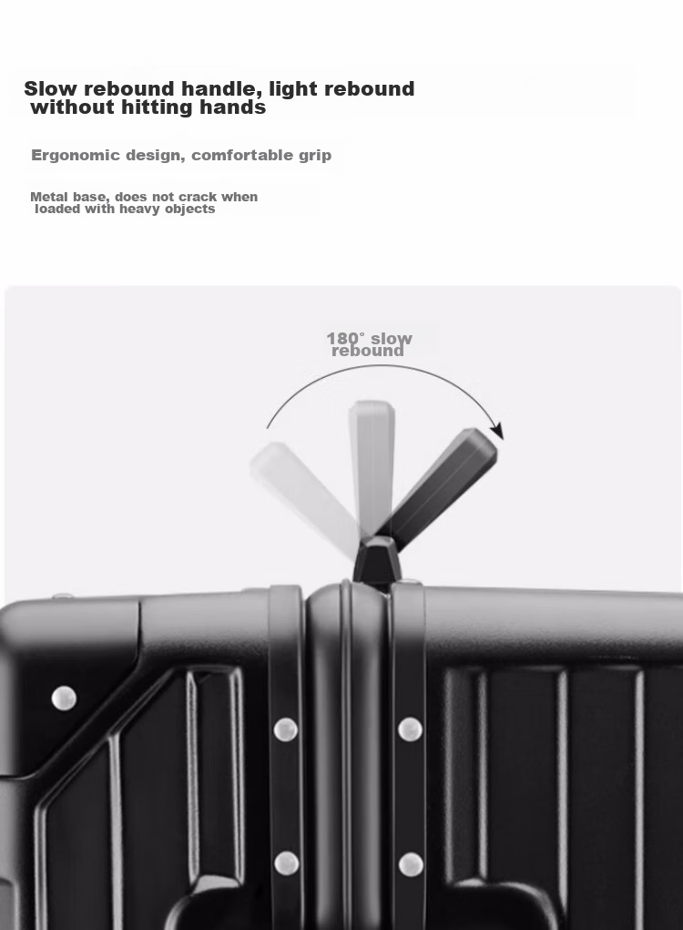 Dream Traveler Large Capacity Suitcase with Aluminum Frame, Trolley Wheels, And 360° Rotation, Travel Luggage for Men And Women, 20-Inch Matte Black 14