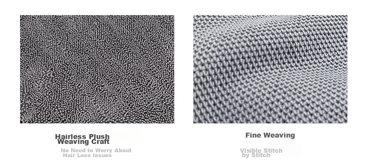 Good Weather Ultra-Fine Double-Sided Braided Car Wash Absorbent Towel, Professional Water Collection, Gray, 40*60cm - 2 Pieces for Car And Home Use 5