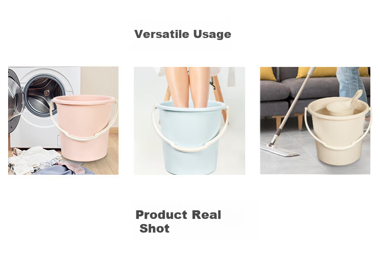 Fuaijia Plastic Bucket, Foot Washing Bucket, Foot Soaking Bucket, Laundry And Car Washing Bucket, Bathing Bucket, Thickened Water Bucket, Mop Bucket, 22L, Blue 9