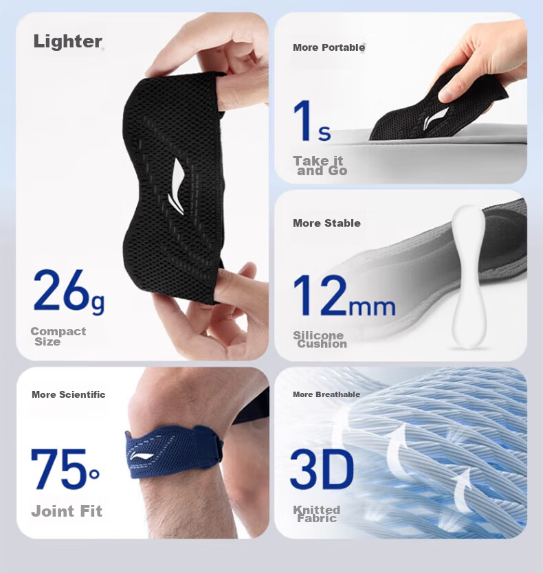 Li-Ning Patellar Strap Knee Brace for Sports, Arthritis, Meniscus Injury, Running, Hiking, Badminton, Unisex Knee Support And Stabilizer 4