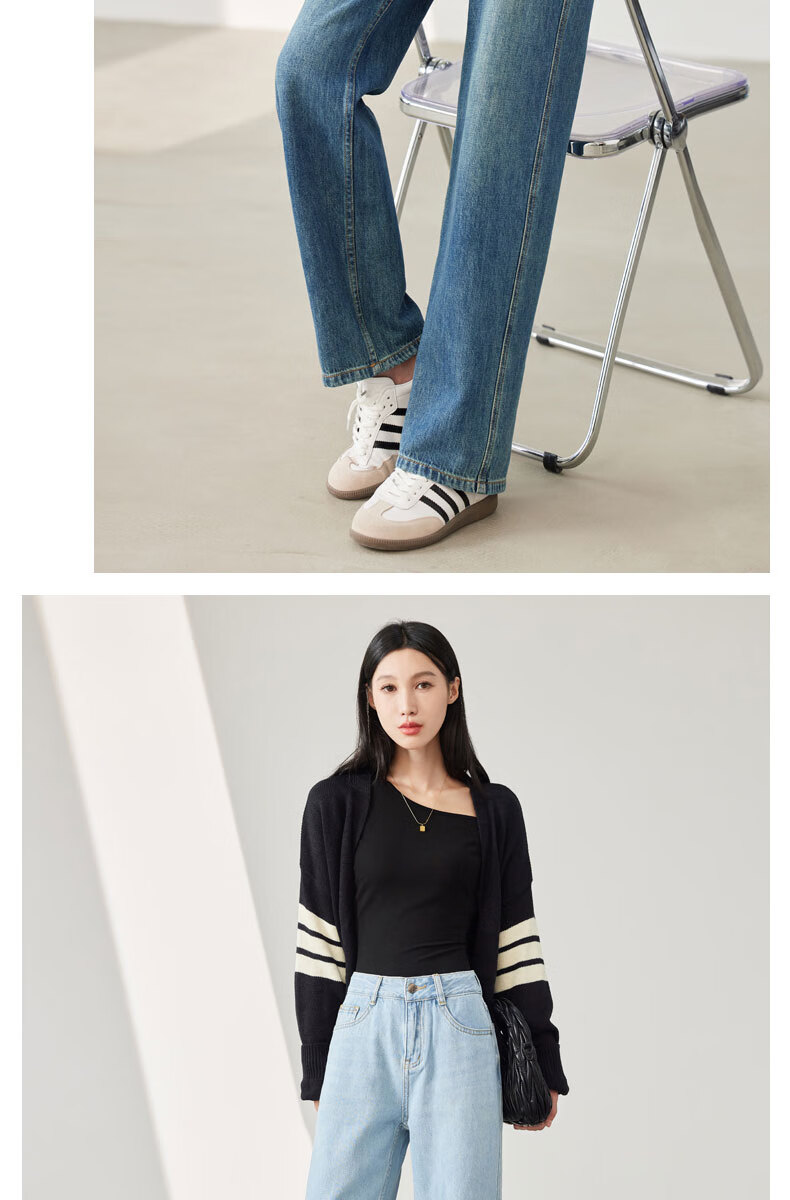 LangSha Straight-Leg Jeans for Women, Color-Fast High-Quality Spring And Autumn Long Pants, 2025 Loose Slim Wide-Leg Trousers 14