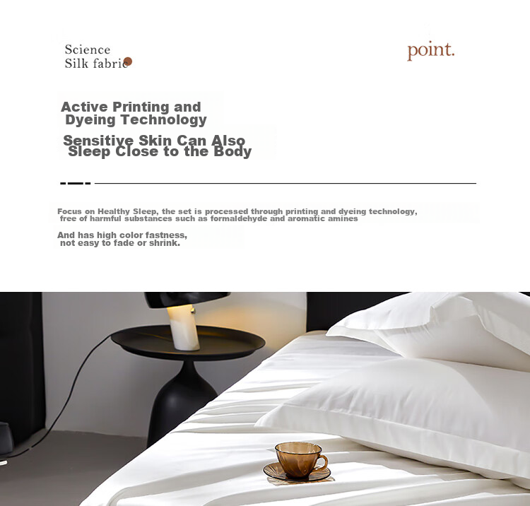 ZiiU Pure Cotton Bed Sheet Single Piece, 80-Count Sateen White Hotel Double Bed Sheet for 1.8-Meter Bed, 245x270cm 9