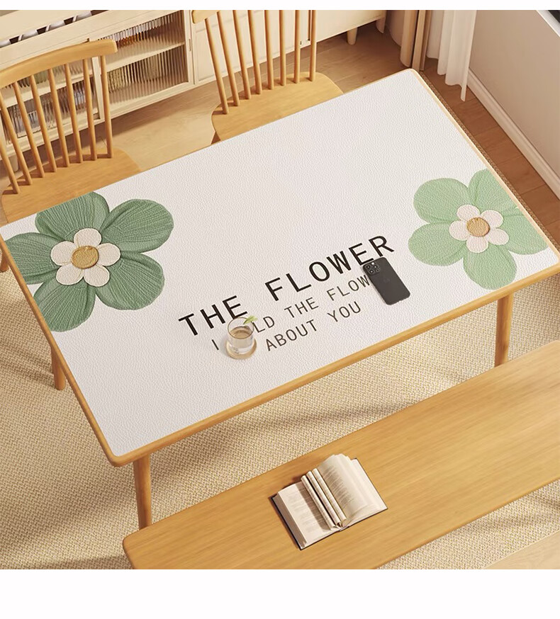 JANMEIJIA Dining Table Cloth, High-End Luxury Feel, Waterproof And Oil-Proof Tablecloth, Protective Pad, Coffee Table Mat, PVC Rectangular, 140*180cm 13