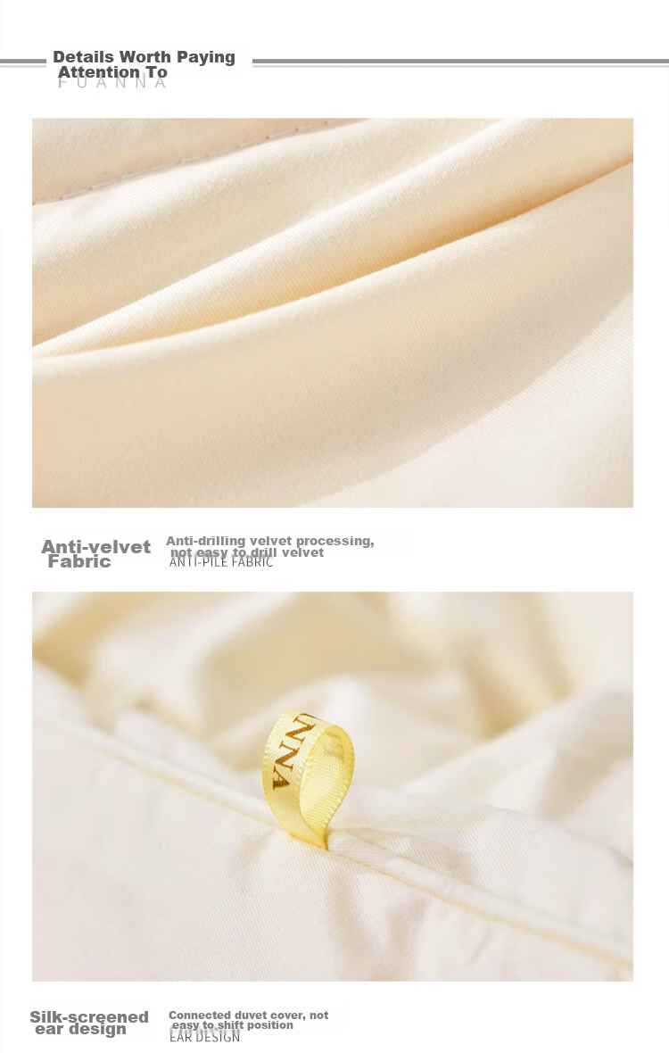 FUANNA 51% Australian Imported Wool Comforter, Antibacterial Thick Winter Duvet Double Size Soybean Quilt Approximately 9 Jin (4.5 Kg) 230*229cm 12