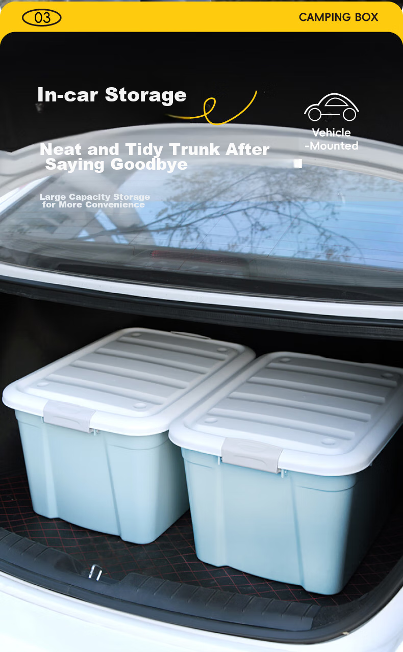 Xitianlong Xishiduo Car Trunk Storage Box, Vehicle Storage Container, Organizer Box, 51 Liters, Single Pack 6