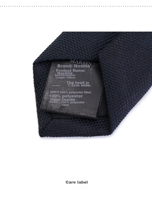 NORTHROP MARTIN High-Quality Necktie for Men, Business Suit, Groom's Wedding Tie, Hand-Tied, Campus Style, Black And Blue, Gift for Middle School Students 18