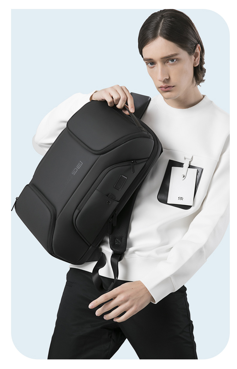 Bange Business Backpack for Men, Travel And College Student Schoolbag, Gift, Casual Travel Backpack, 17-Inch Laptop Bag, 7267 Gray 20