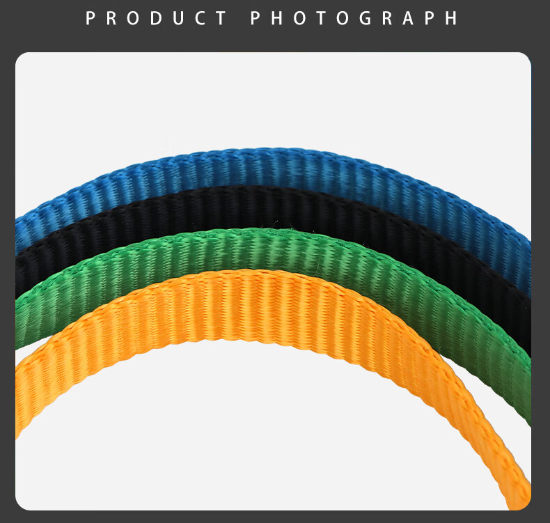 Gorm Climbing Mountaineering Rappelling Equipment Flat Webbing Loop Connecting Rope Safety Belt 22kN Protective Loop Flat Webbing Rope 50cm Black GD1541 10