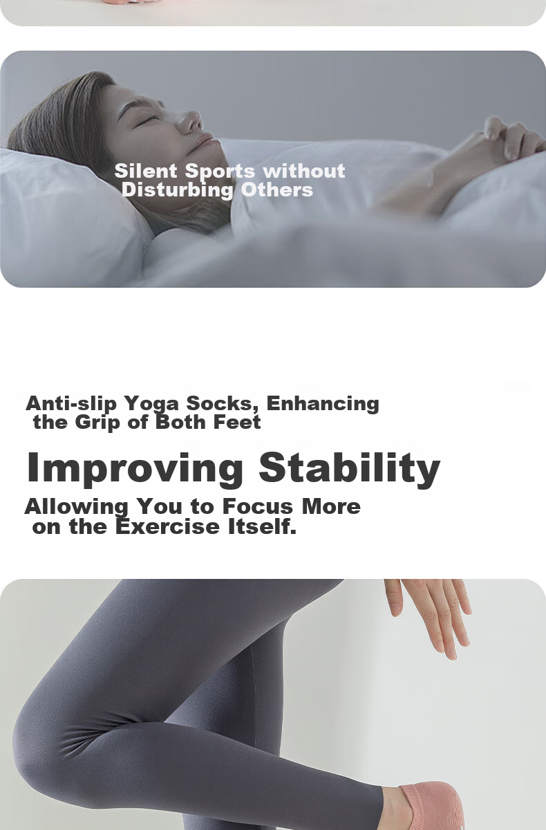 Ziyouxi Yoga Socks for Women, Professional Sports Non-Slip Anti-Pilling Short Tube Socks, Pilates Fitness Dance Seamless Boat Socks for Spring And Summer 10