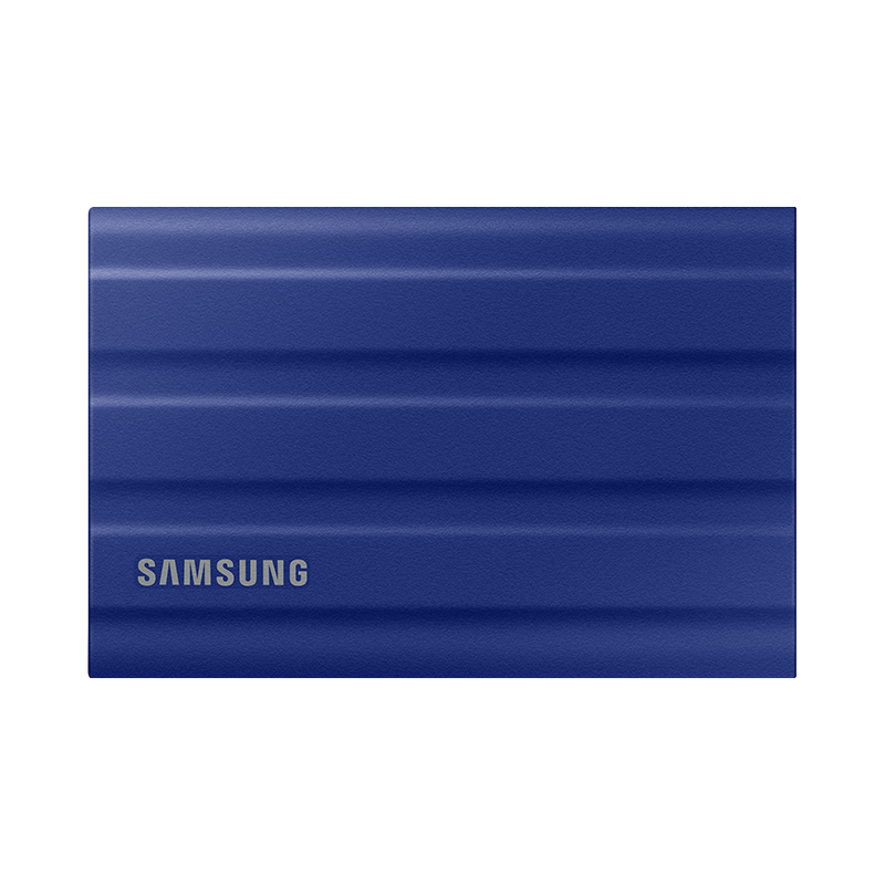 SAMSUNG 1TB Type-C Interface Portable SSD, T7 Shield Magic Blue, NVMe Read Speed 1050MB/s, Direct Phone Connection to Mac Mini, External Triple Protectio
