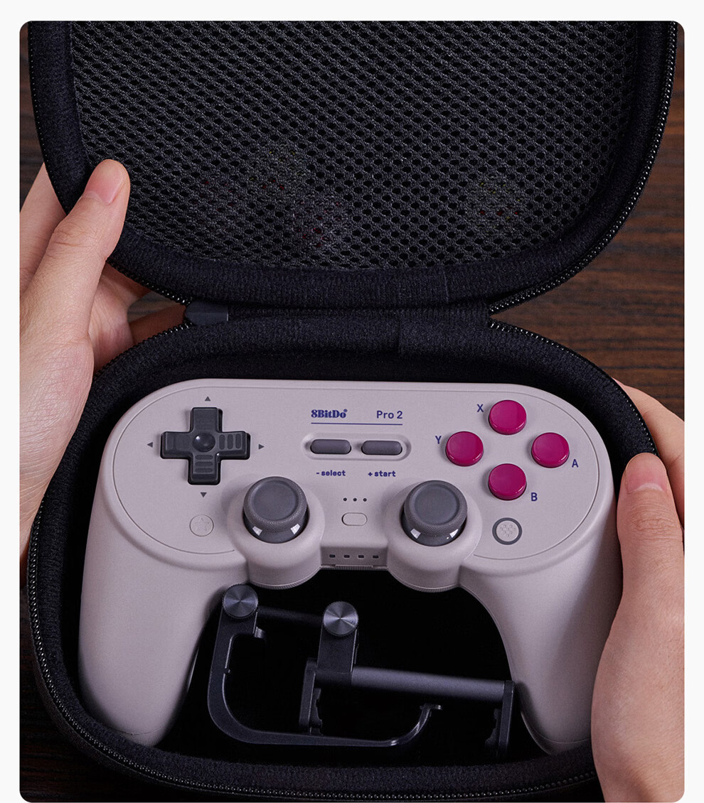 8BitDo SN30 Pro+/Pro 2/Xbox/PS4/PS5/Switch/NS/Pro Universal Controller Carrying Case for Microsoft Sony Nintendo 6