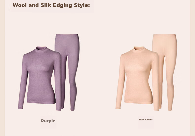 LangSha Thermal Underwear for Women [2026 Autumn And Winter New Product], Middle-Aged And Elderly Fleece-Lined Thick German Wool Heat-Generating Silk Set 20