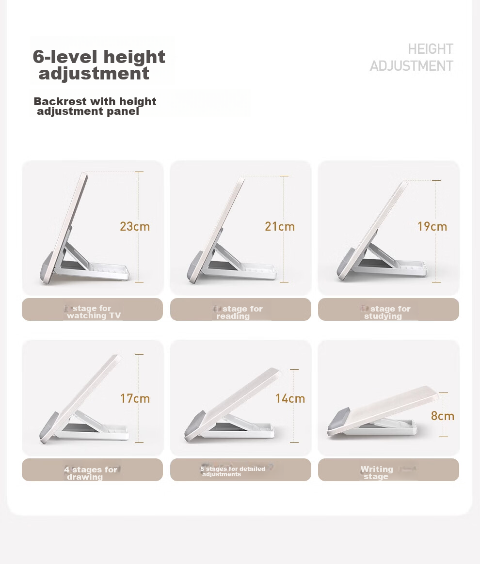 Xiaotian Tablet Stand, IPad Drawing Stand, Wrist Support, Wooden Desktop Drawing Board Stand for 13-Inch IPad Pro, Computer Drawing Board Stand for Painting And Study 9